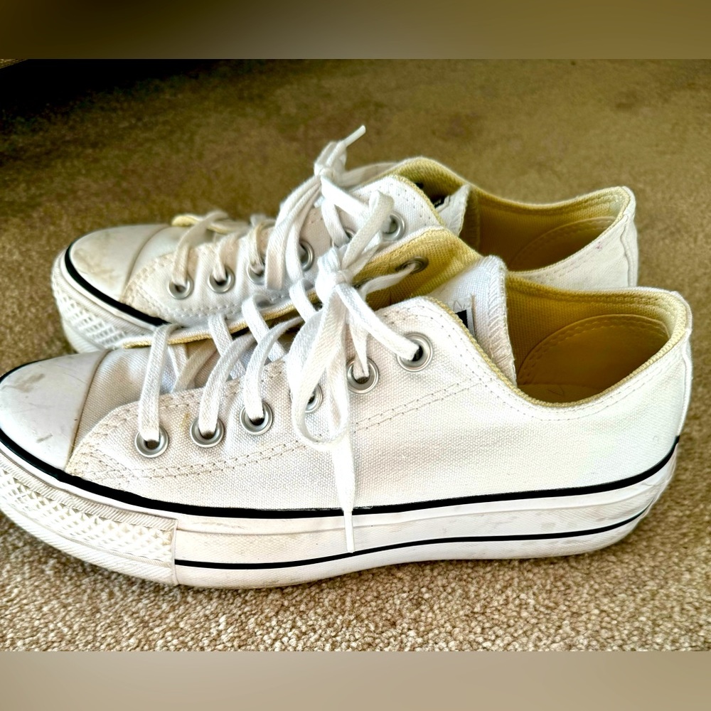 Converse White Low-Top Sneakers